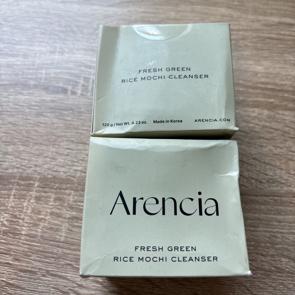 LOT OF 2 Arencia Fresh Green Rice Mochi Cleanser Purifying Hydrating Face Wash